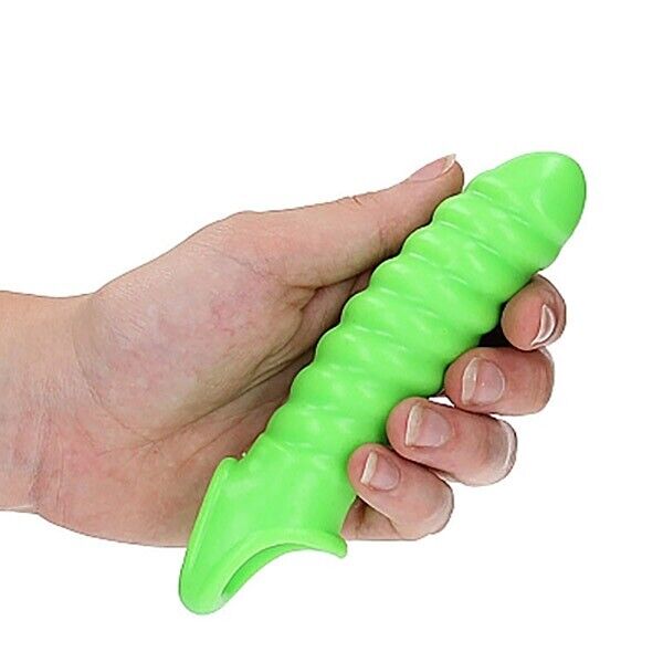 Ouch Glow in the Dark Swirl Stretchy Penis Sleeve Extension Enhancer Enlarger