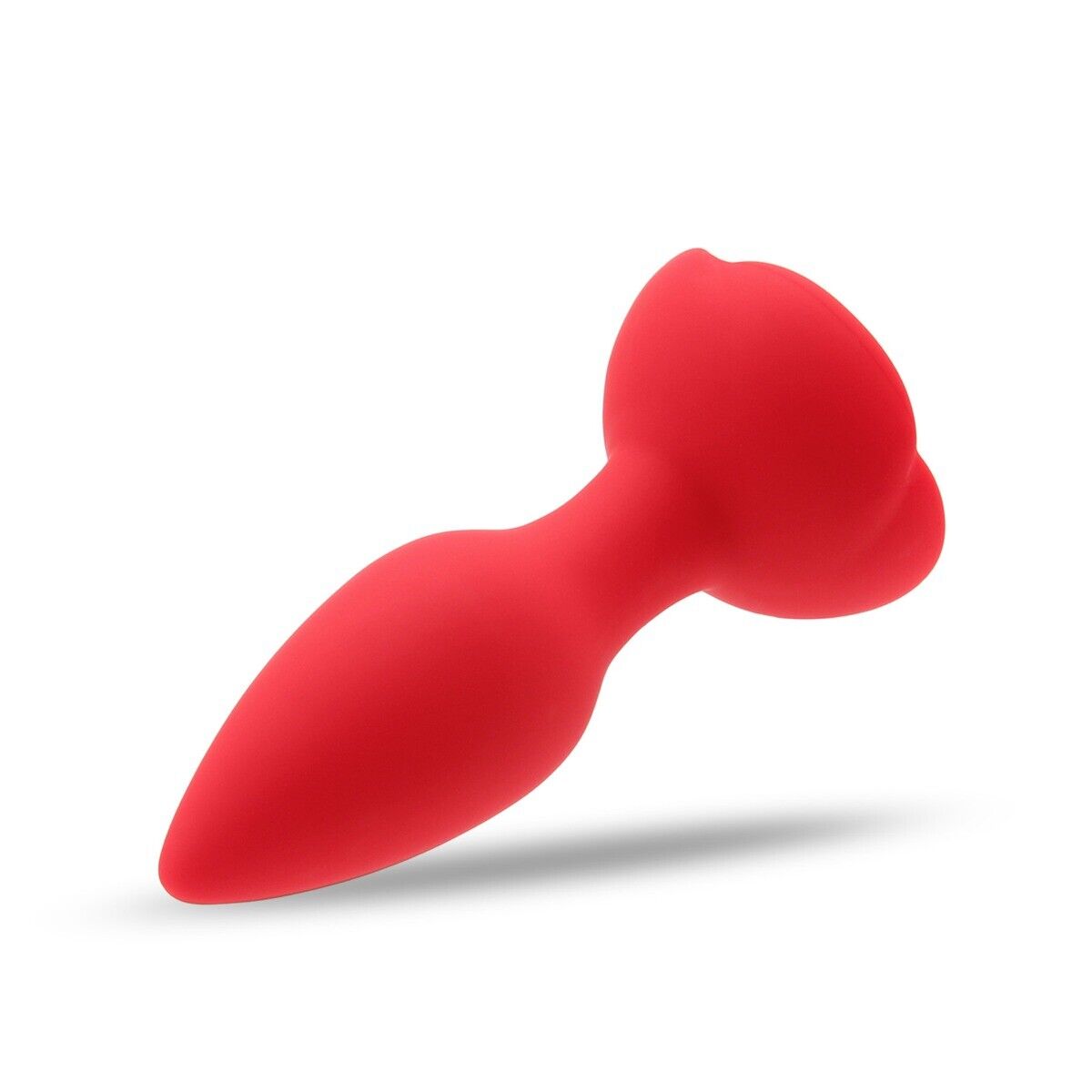 Red Rose Remote Control Vibrating Silicone Anal Butt Plug Vibrator Sex Toy