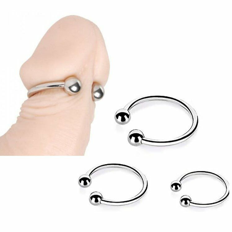 Steel Pressure Point Beaded Cock Head Penis Glans Ring Delay Sex Toys for Men