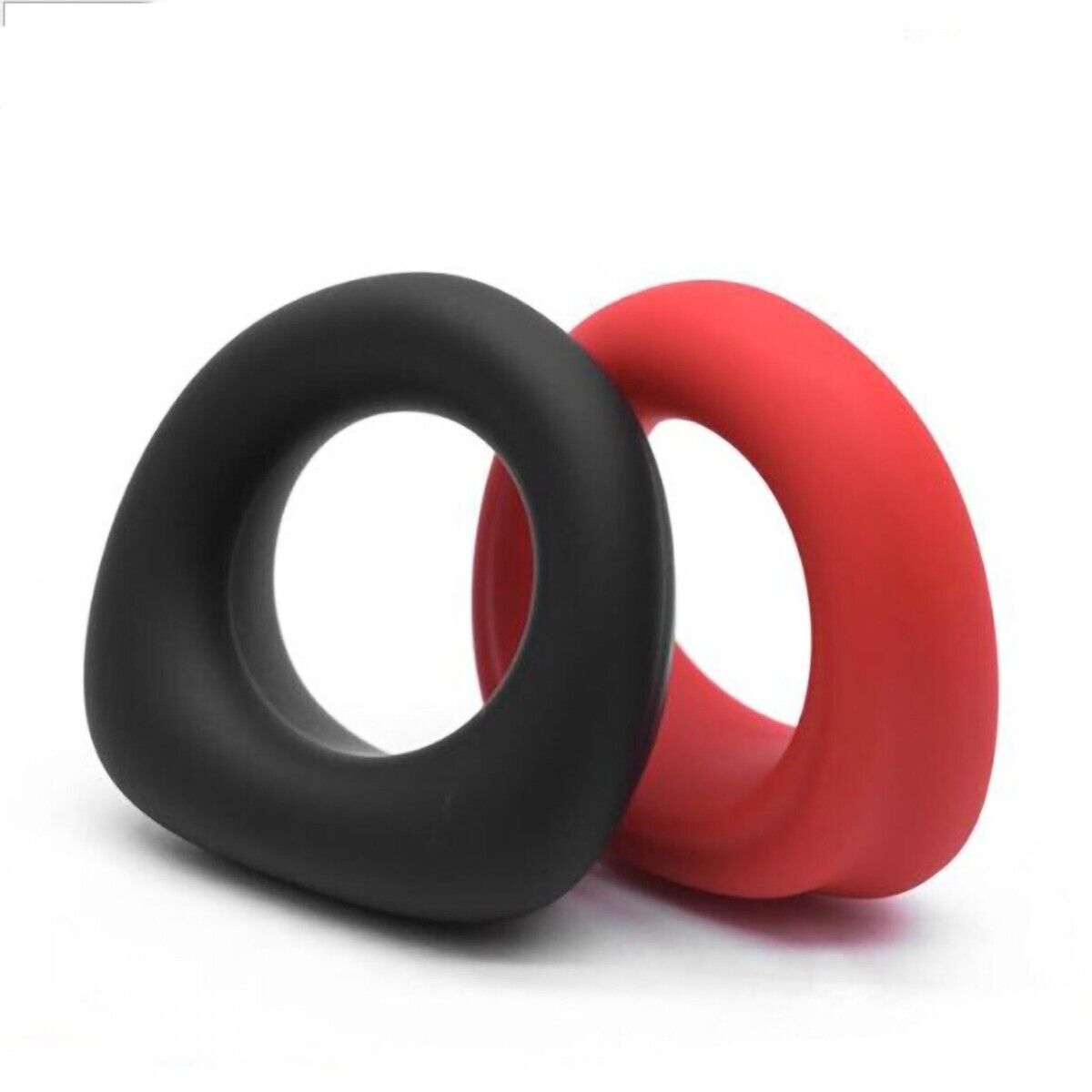 2pk Stretchy Silicone Male Penis Enhancer Prolong Delay Sex Cock Ring for Men