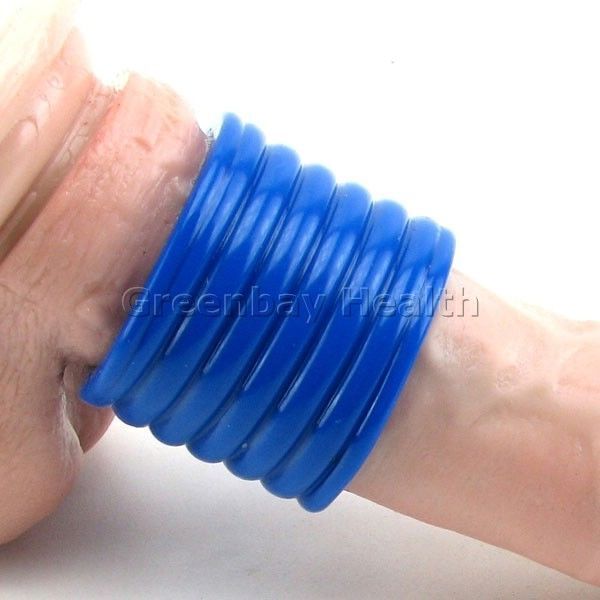 Titan Men Male Penis Girth Erection Enhancer Enlarger Cock Cage Ring Sleeve