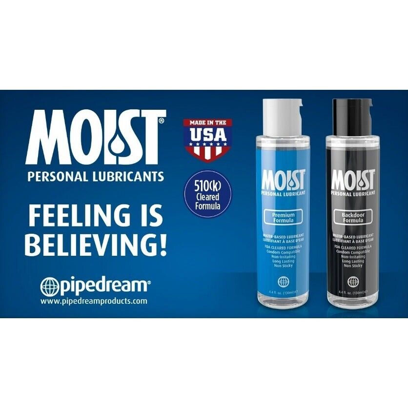 Moist Water-based H2O Premium & Backdoor Formula Personal Lubricant 4.4 fl. oz