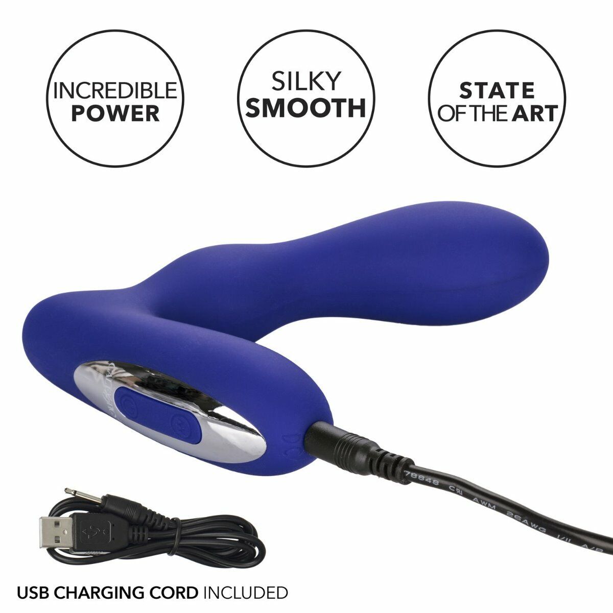 Rechargeable Silicone Wireless Gspot P-spot Anal Prostate Massager Vibe Vibrator