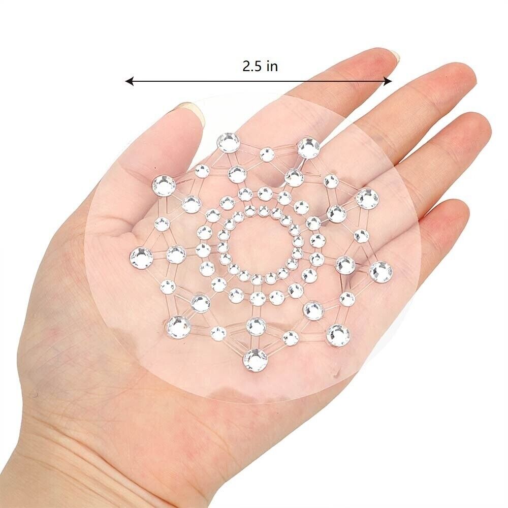 Sexy Self Adhesive Rhinestone Breast Nipple Pasties Sticker Cover Body Jewelry