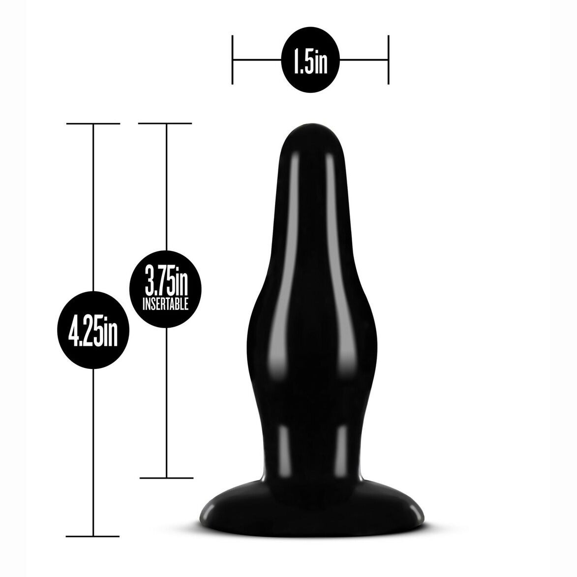 Black Anal Dildo Butt Plug Anal Stretching Trainer Sex Toys for Men Women Couple