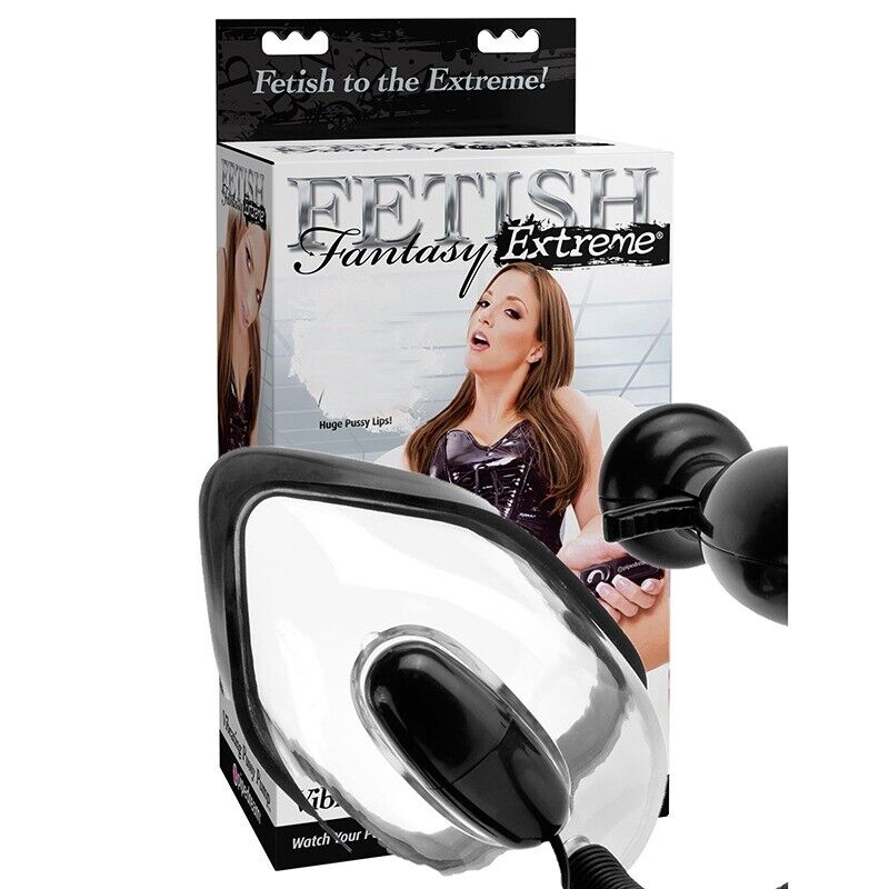 Fetish Fantasy Extreme Vibrating Clitoral Pussy Pump Labia Lip Enlarger Sucker