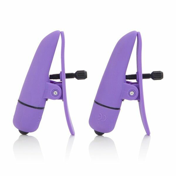 Wireless Cordless Vibrating Nipple Clamps Breast Nipple Play SM Bondage Sex Toy