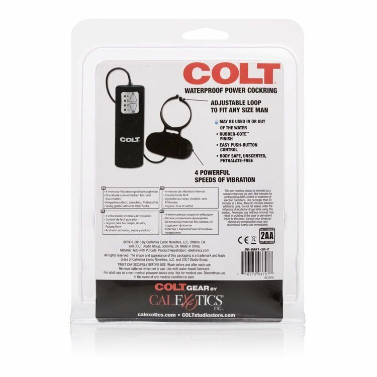 COLT Waterproof Multi-speed Vibrating Penis Cock Ring Enhancer Couple Sex Toy