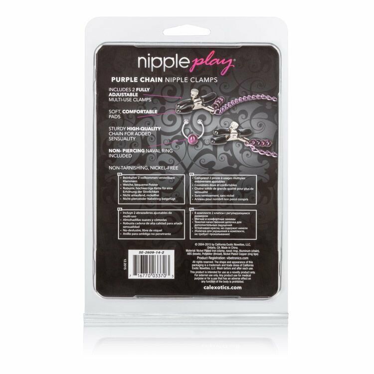 Nipple Clamps Chain Navel Ring Sexy Body Jewelry Breast Nipple Play SM Bondadage