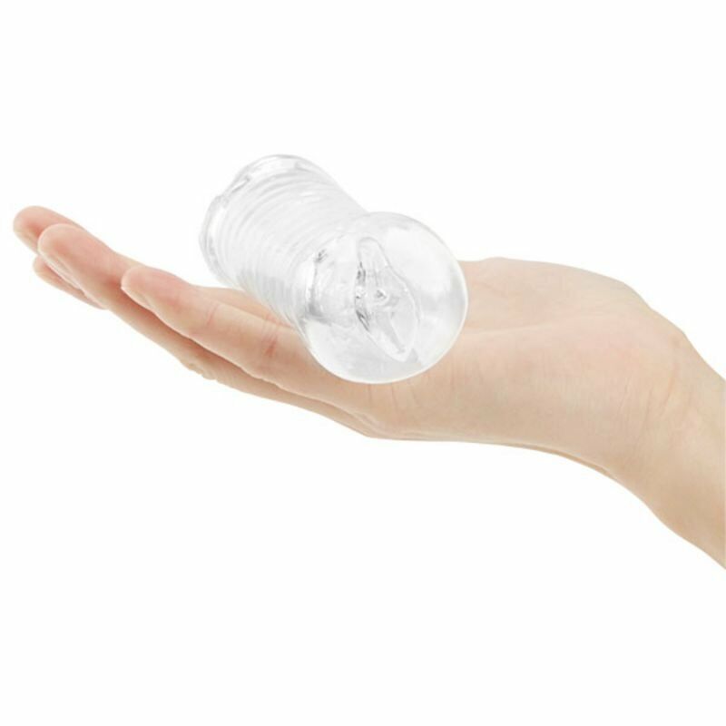 Mini Ribbed Pocket Pussy Stroker Sleeve Male Masturbators Sex Toys for Men