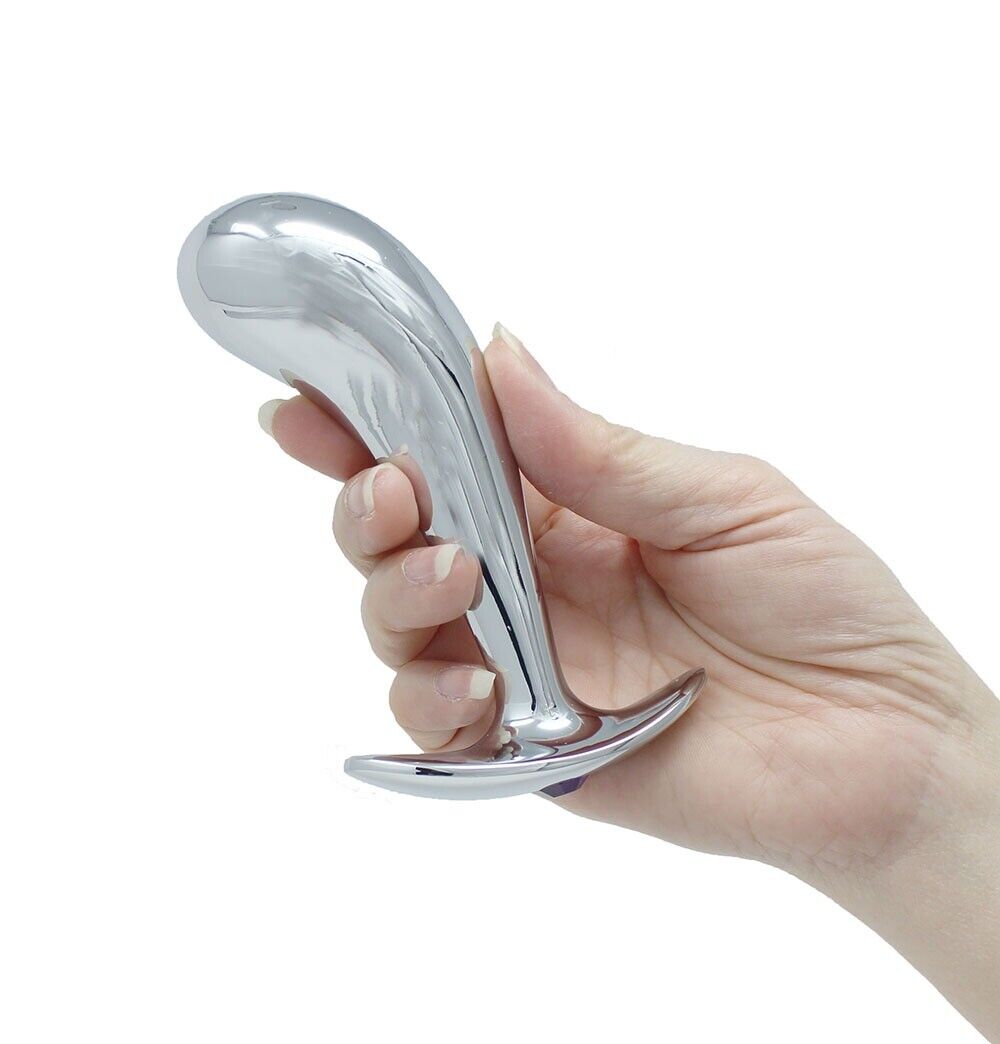 Metal Steel P-spot Anal Probe Butt Plug Male Orgasm Prostate Massager Stimulator