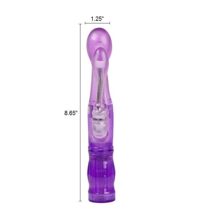 Bendable Flexible Clit G-spot Anal Triple Pleasure Rabbit Vibrator Vibe Dildo