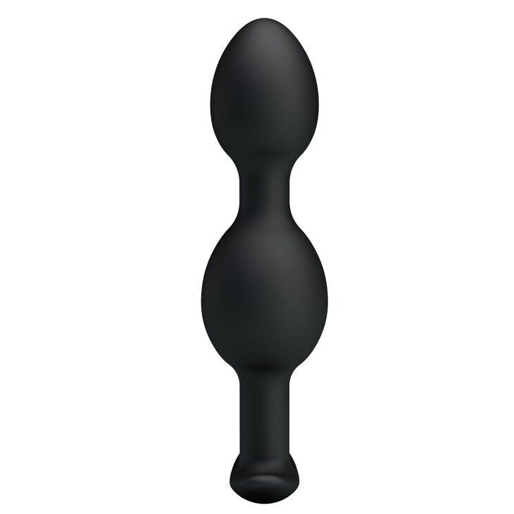 Silicone Wearable Hollow Anal Beads Butt Plug with Vibrating Weight Anal Trainer