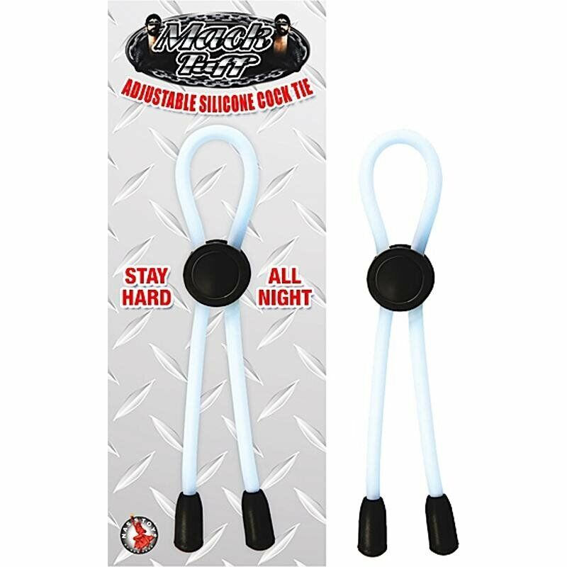 Mack Tuff Adjustable Silicone Cock Tie Penis Erection Enhancer Prolong Cock Ring