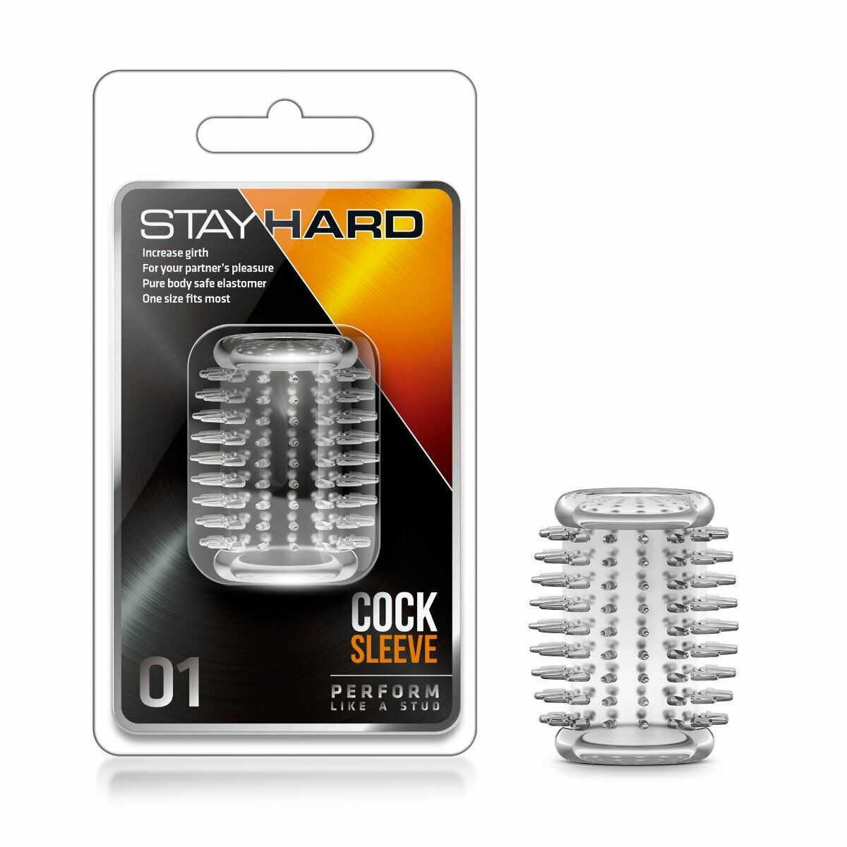 Stay Hard Penis Cock Sleeve Male Erection Girth Enhancer Enlarger Ring