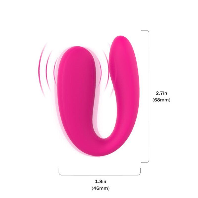 U Shape Clit Vibrator Stimulator Wearable During Sex Toys for Couples Women