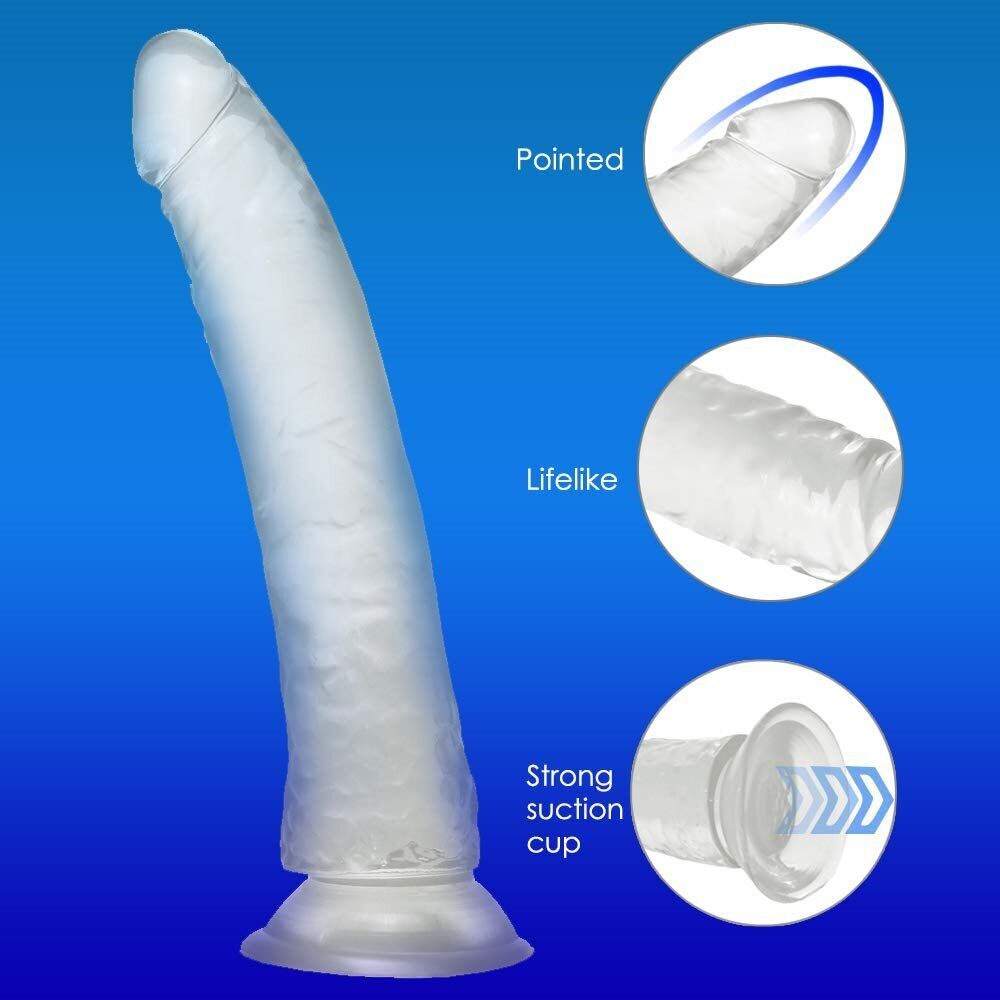 Flexible Realsitic G-spot Anal Dildo Dong Attachment for Strap-on Harness