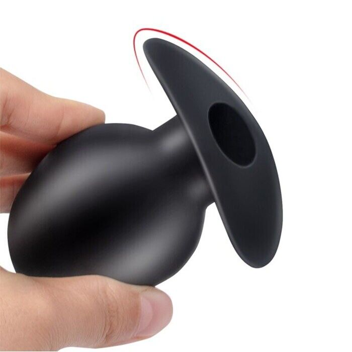 Silicone Wearable Large Hollow Tunnel Anal Expander Butt Plug Sex Toys