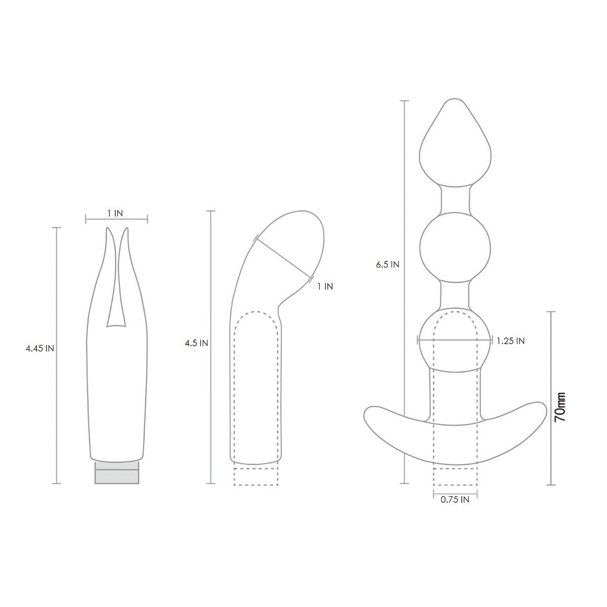 Silicone Vibrating G-spot Anal Clit Prostate Massager Vibrator Sex Toy Kit