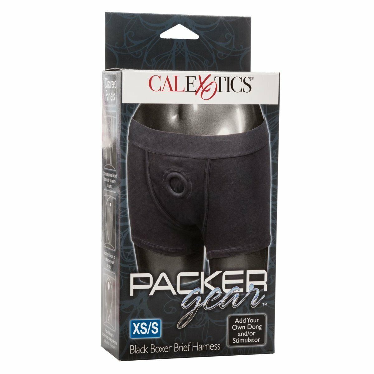 Packer Gear Black Boxer Brief Strap-on Harness XS/S FTM Packing Sex Toys