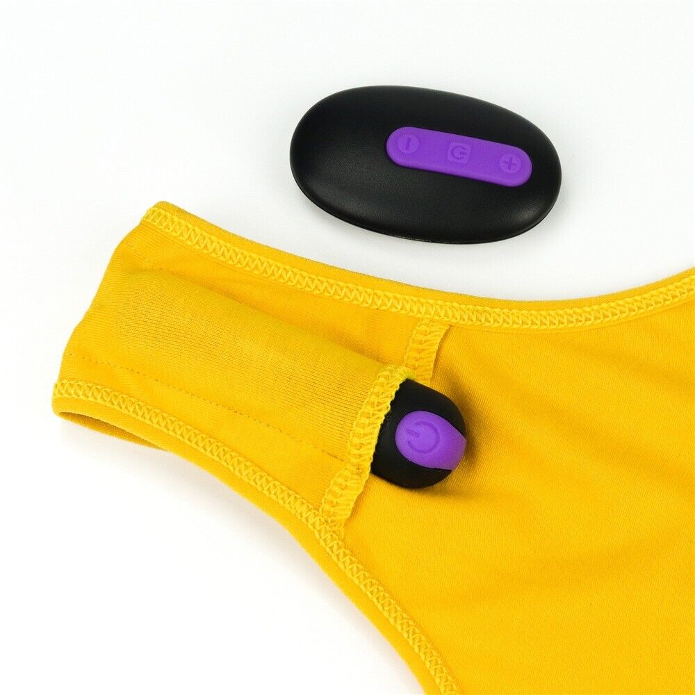 Sexy Bitch Wireless Remote Control Vibrating Panties Thong Sex Toys for Couples