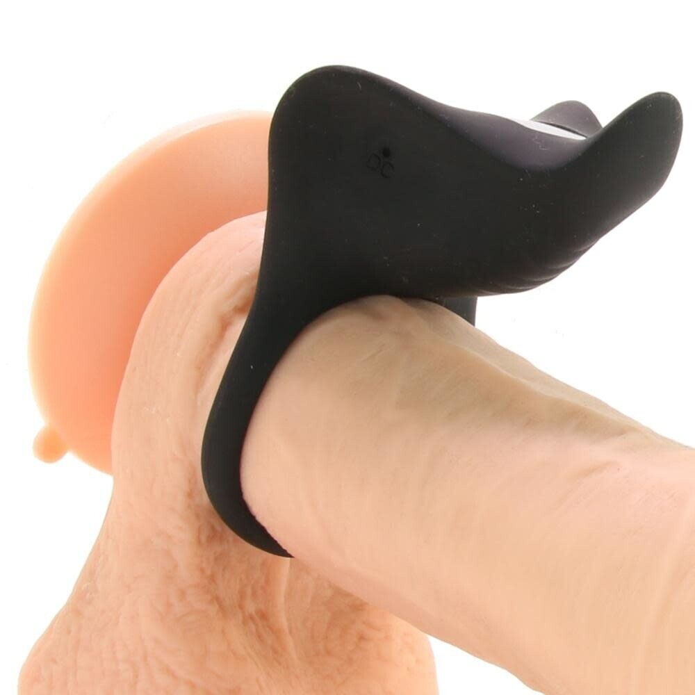 Silicone Wireless Remote Control Vibrating Penis Cock Ring Sex-toy for Women Men