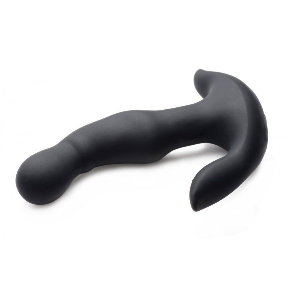 Rechargeable Vibrating Silicone Prostate Massager Stimulator Anal Vibe Spin Bead