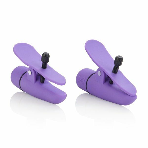 Wireless Cordless Vibrating Nipple Clamps Breast Nipple Play SM Bondage Sex Toy