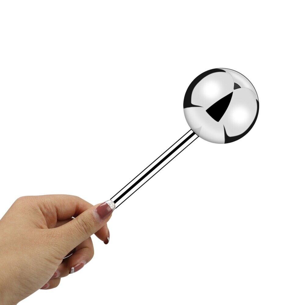 Stainless Steel Lollipop Vaginal Anal Beads Ball Probe G-spot Prostate Massager