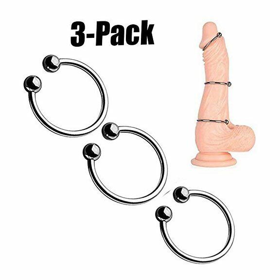 Steel Pressure Point Beaded Cock Head Penis Glans Ring Delay Sex Toys for Men