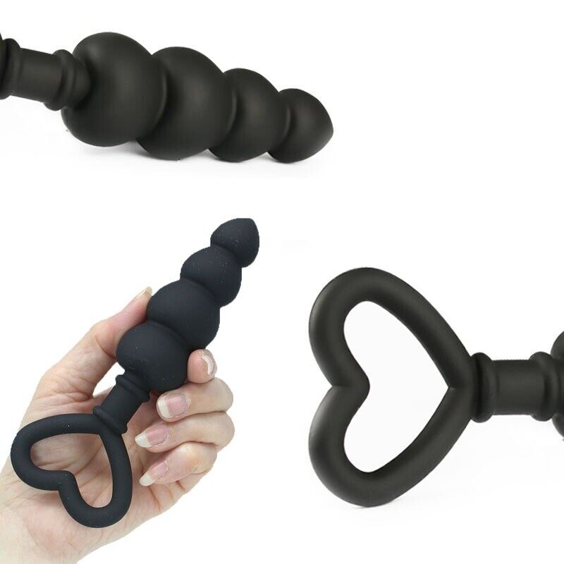 Silicone Graduated Anal Beads Butt Plug Beginner Anal Trainer Sex Toys