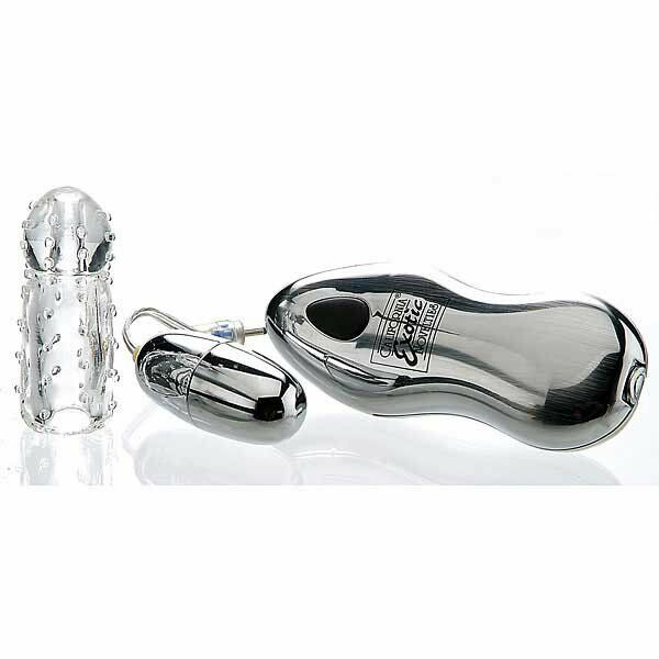 Powerful 2-speed Silver Bullet Egg Vibe Removable Sleeve Clit Vaginal Vibrator