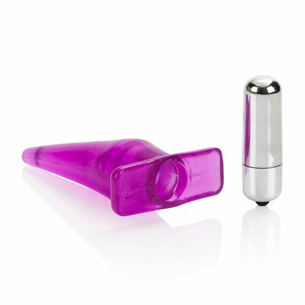 Mini Vibro Tease Slender Slim Vibrating Anal Sex Probe Butt Plug Vibe Vibrator