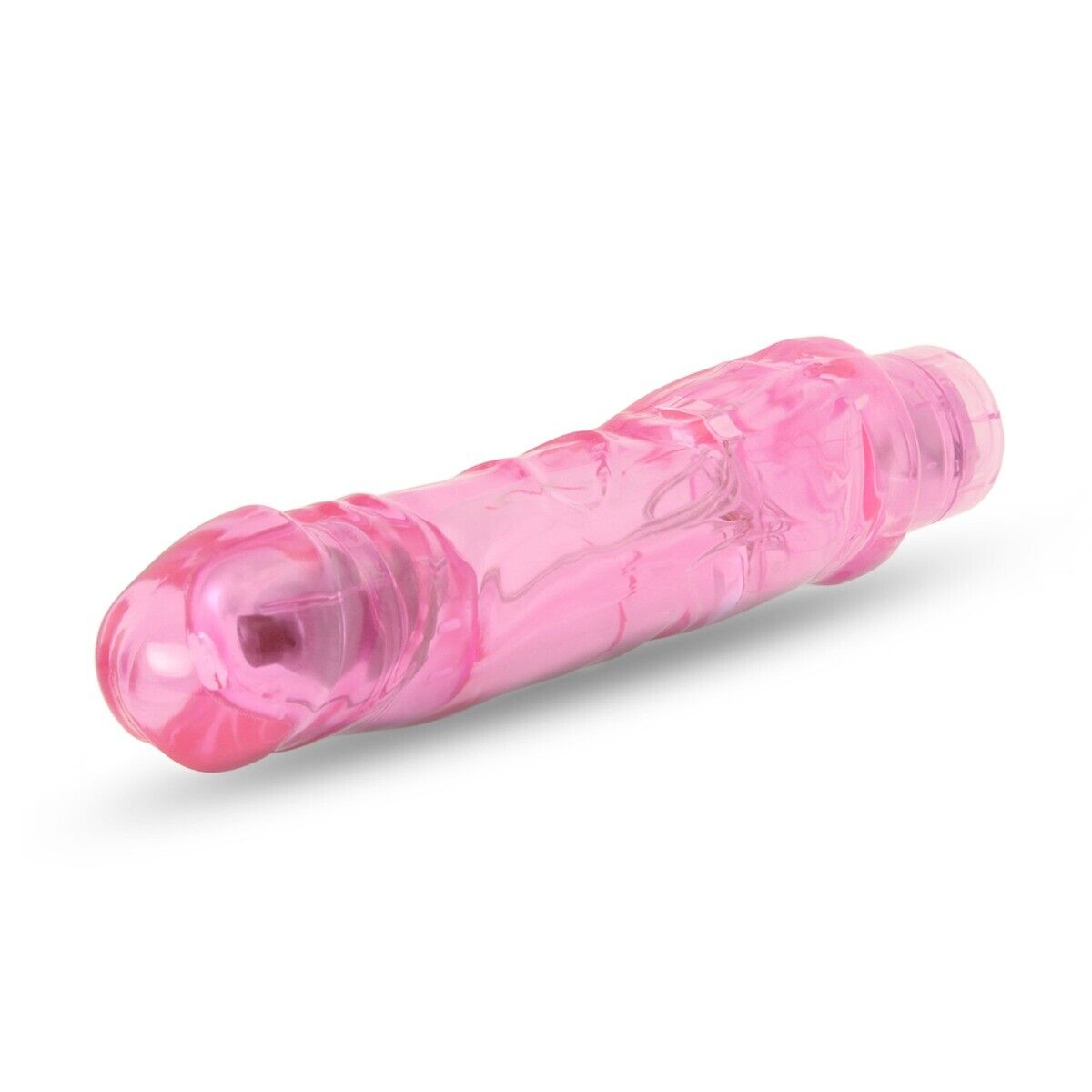 Pink Jelly Vibrating Realistic G-spot Anal Dildo Vibrator Sex Toys for Women