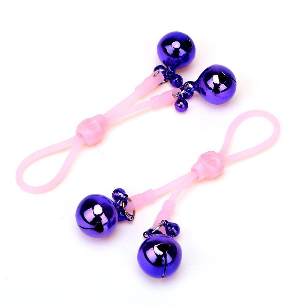 Nipple Clamps Tie with Bells SM Bondage Role Play Sex Toys for Couples