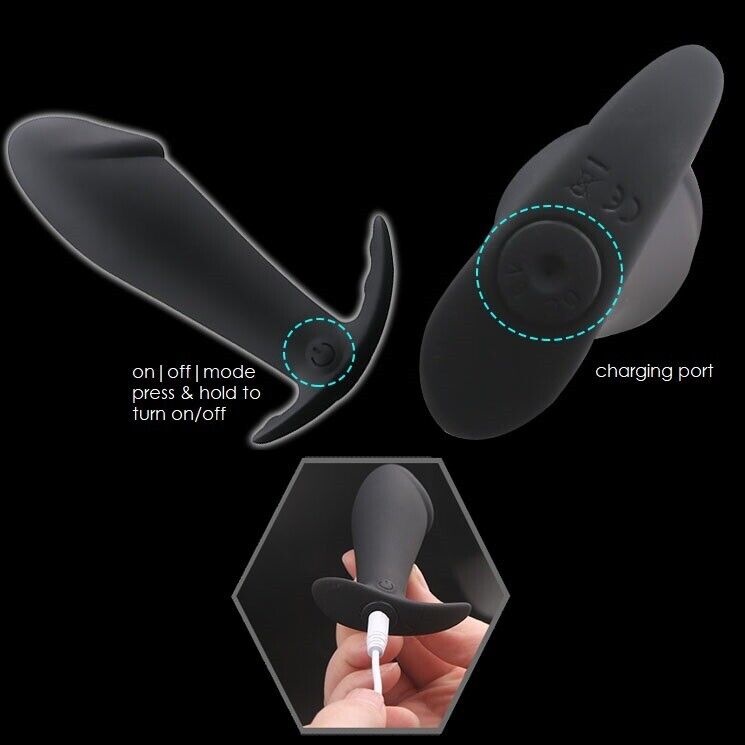 Wireless Remote Control Vibrating Wearable Anal Butt Plug Anal Trainer Sex Toys