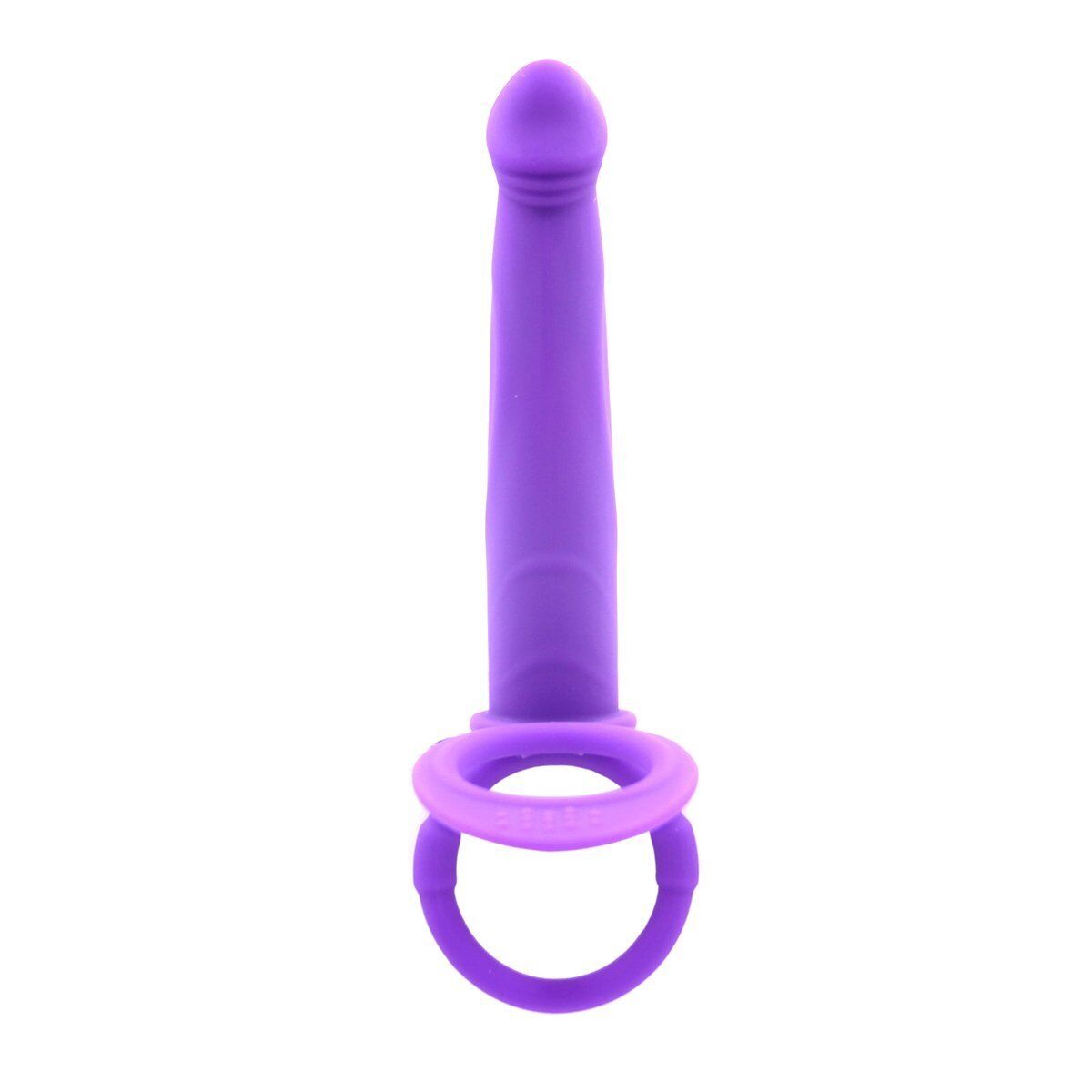 Dual Double Penetrator Penetration Vibrating Penis Cock Ring DP Anal Sex Dildo