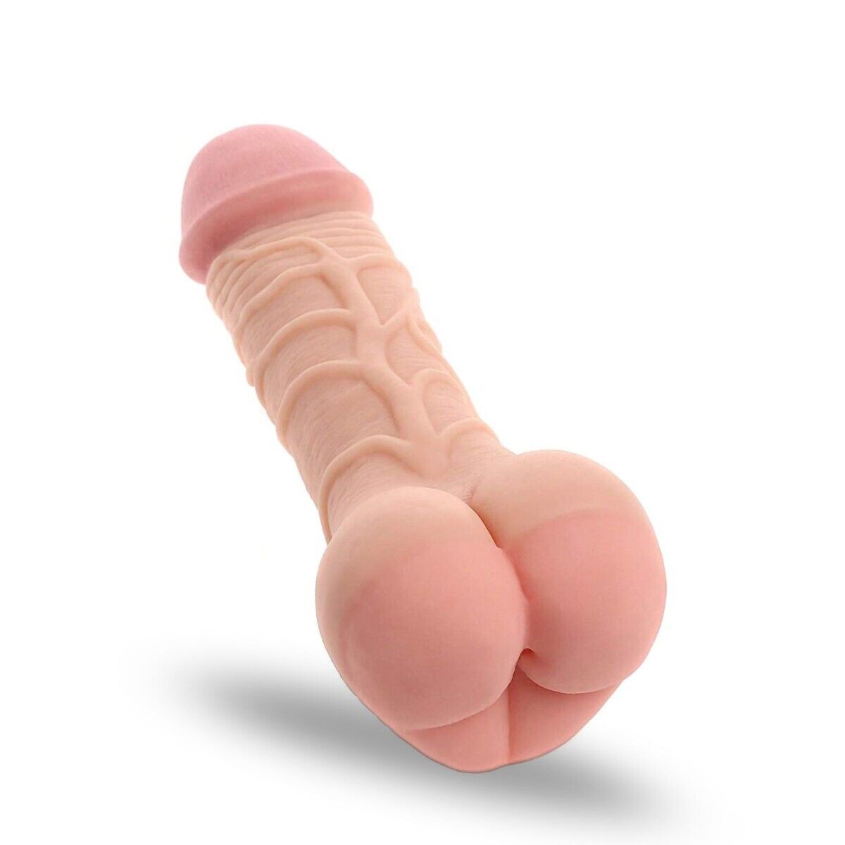 Realistic Male Penis Extension Cock Stroker Sleeve Masturbator Anal Sex Toy for