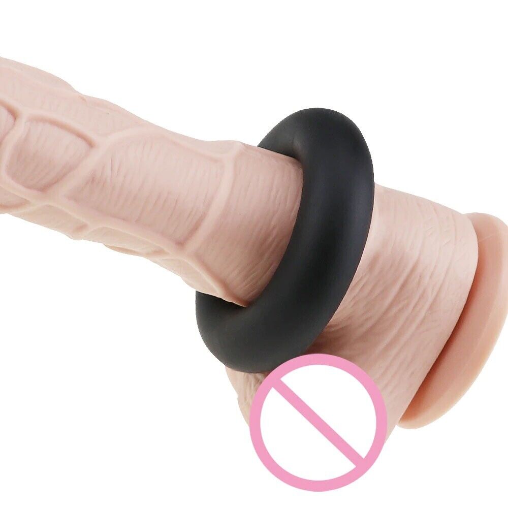 2 Stretchy Silicone Male Penis Enhancer Prolong Delay Sex Cock Ring for Men