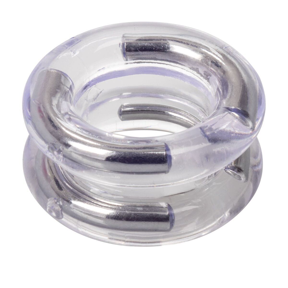 Support Plus Double Stack Penis Erection Enhancer Keeper Cock Ring Steel Support