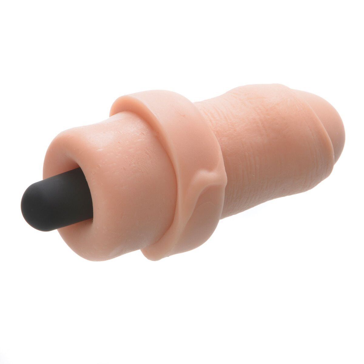 Vibrating Uncircumsized Uncut Cock Penis Extension Extender Sleeve Add 3"