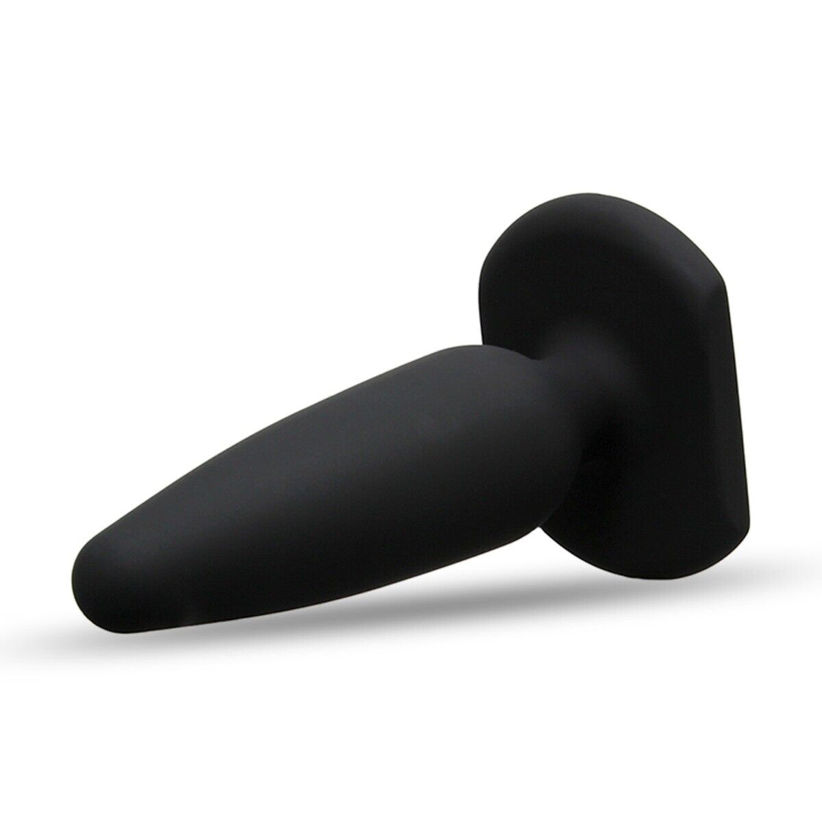 Soft Smooth Flexible 5" Black Silicone Anal Butt Plug Anal Play Training Sex Toy