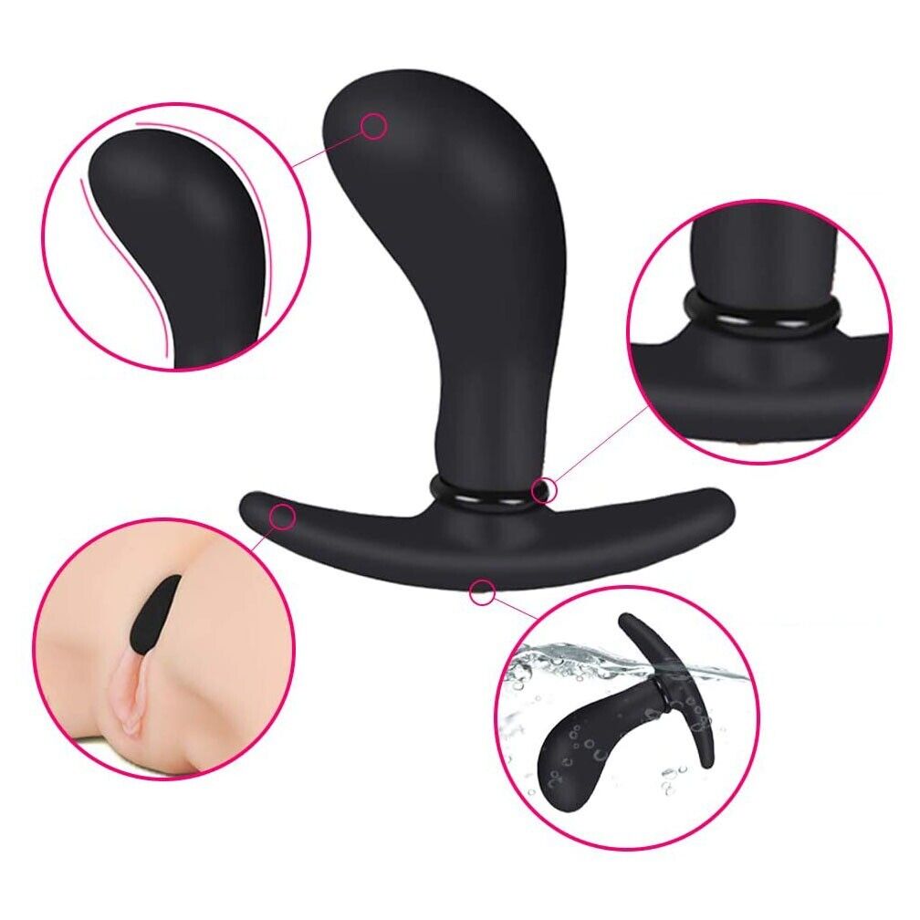 Wearable Inflatable Silicone Anal Dildo Butt Plug Balloon Pump Sex Toys