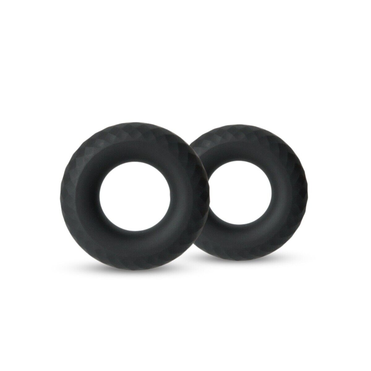 2 Stretchy Thick Donut Silicone Male Penis Enhancer Prolong Delay Sex Cock Ring