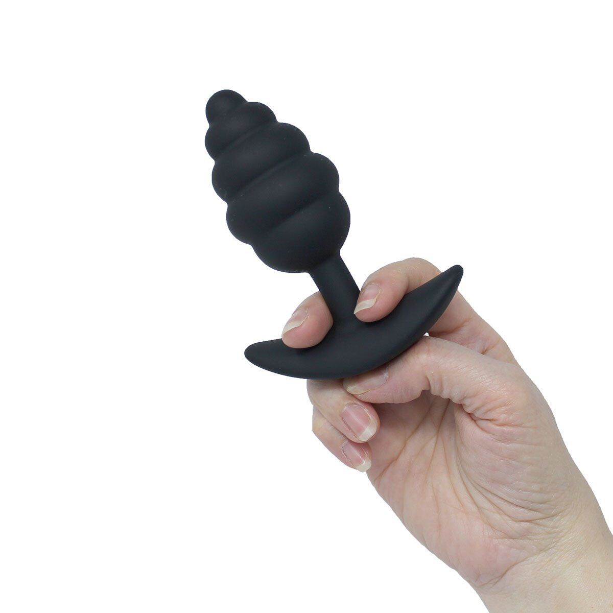 Ribbed Silicone Wearable Anal Butt Plug Anal Sex Toys for Men Women Couples