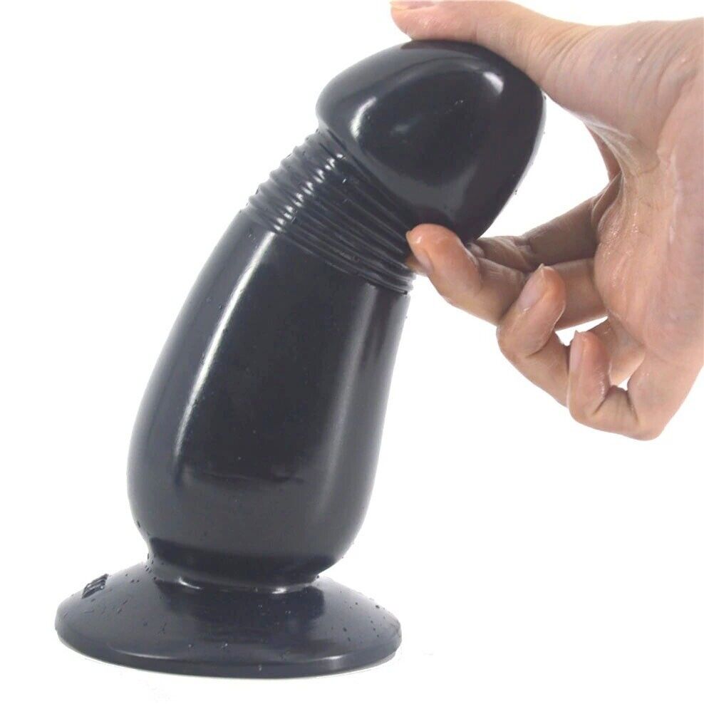 Soft Squeezable XL Extra Large Realistic Anal Butt Plug Dildo With Suction Cup