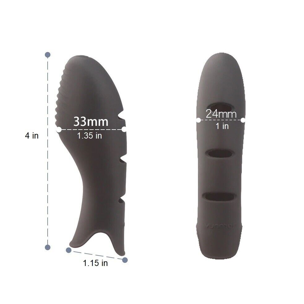 Silicone Finger Massager Vibrator Clit G-spot Foreplay Fingering Orgasm Vibe