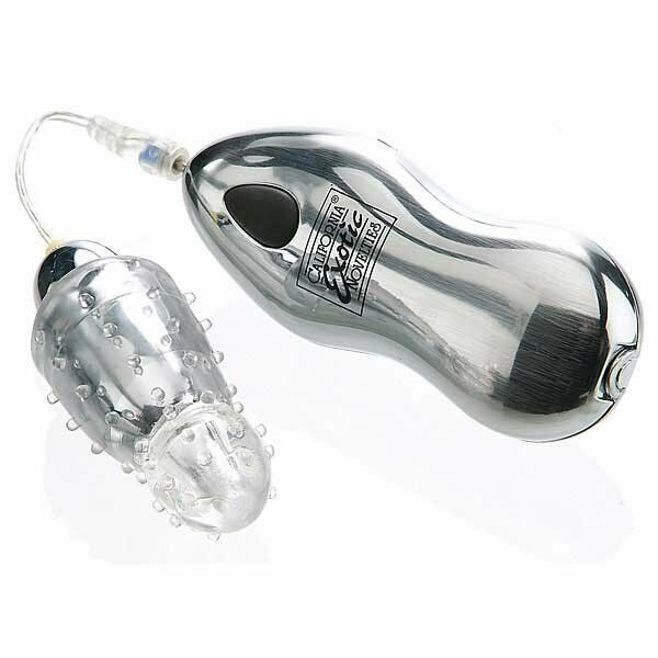 Powerful 2-speed Silver Bullet Egg Vibe Removable Sleeve Clit Vaginal Vibrator