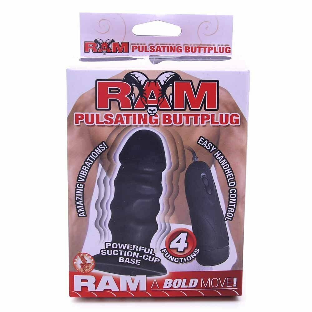 Ram Pulsating Multi-speed Vibrating Anal Butt Plug Beginner Anal Sex Toy Dildo