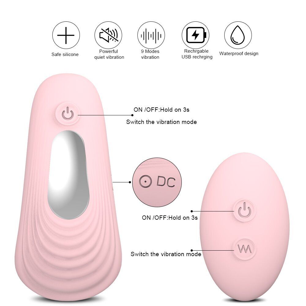 Discreet Cordless Wireless Remote Control Vibrating Panty Liner Thong